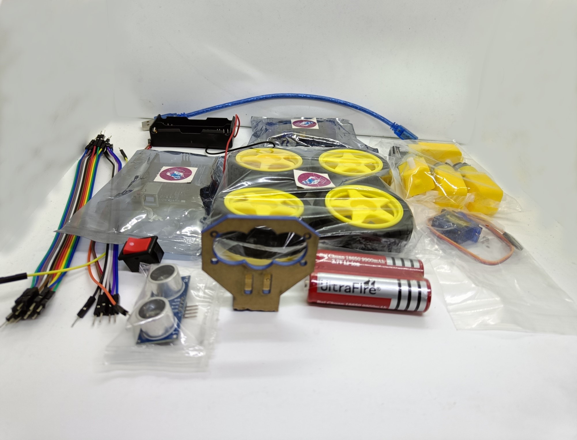Obstacle Avoiding Robot || RoboBox-1 DIY. 