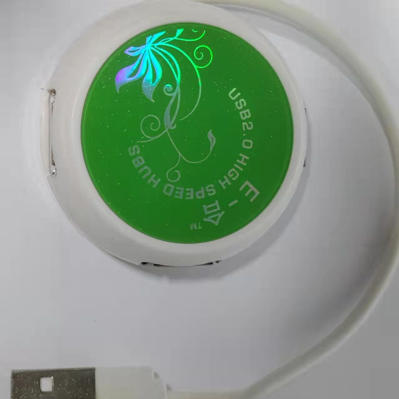 Mini Round Shape Super Speed Usb2.0 4-Port Hub - Usb Hub. 
