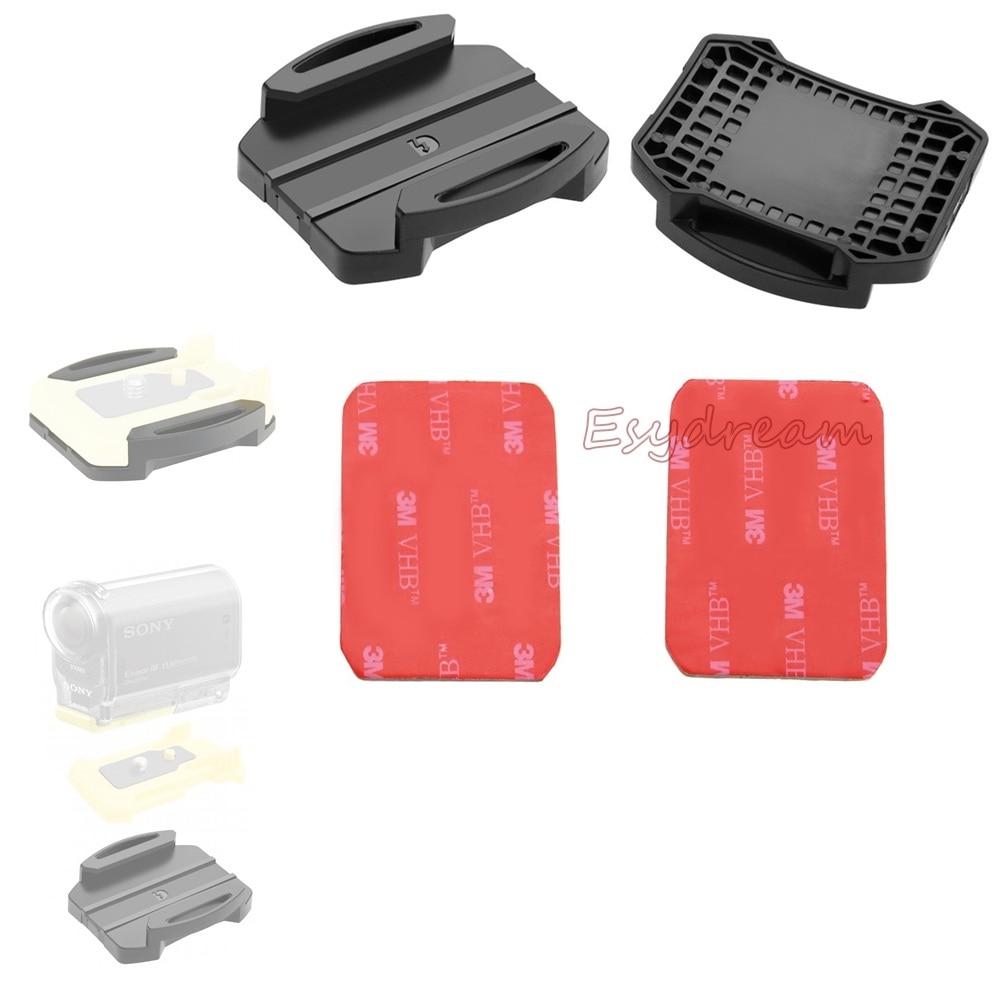 【3C VictoryEagle】Two Sur Mount + Stickers for Sony Action HDR-AS30V HDR-AS100V AS20 AS300R AS200V AS100V. 