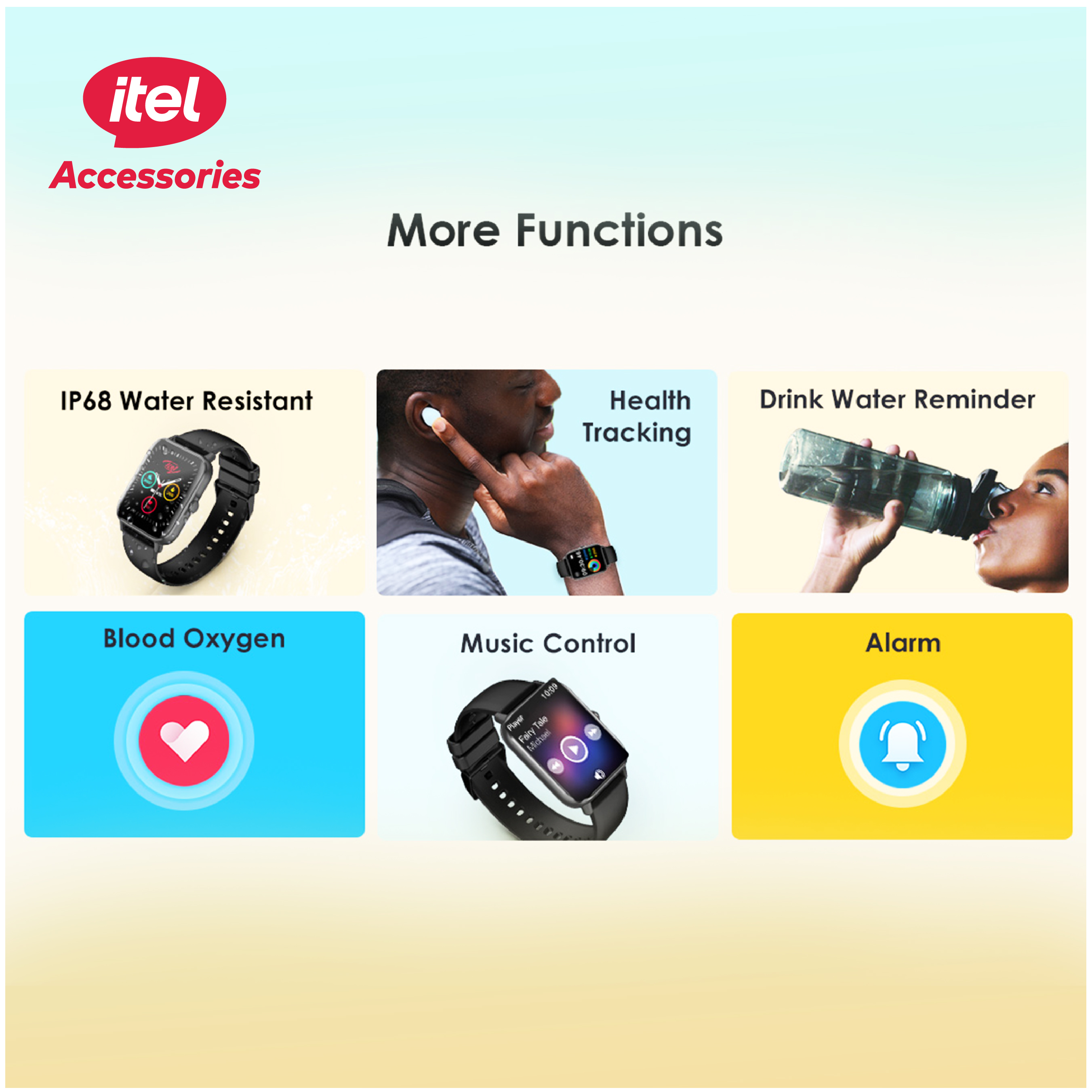 itel Smart watch ISW-32 Black AFR. 