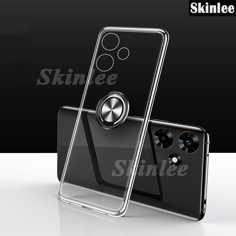 Phone case For Realme C61 Back cover Ring Holder Phone Case Ultra Thin Transparent Navigation Silicone Clear Cases For Realme C63 Cover cases