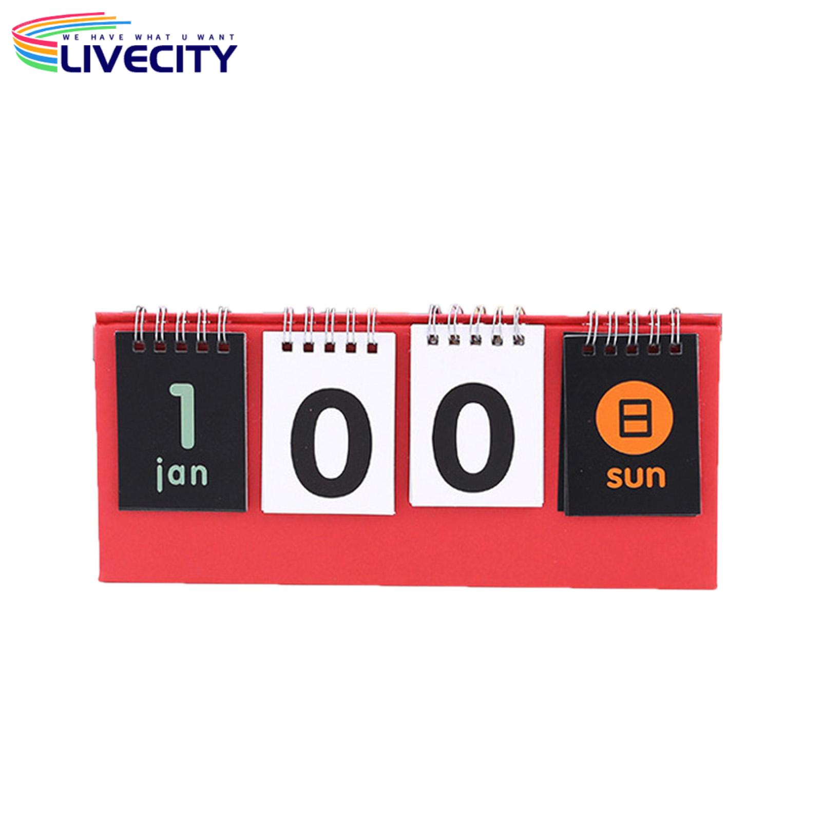 Mini Countdown Calendar Clear Printing Students Planner Design Countdown Calendar Table Ornament. 