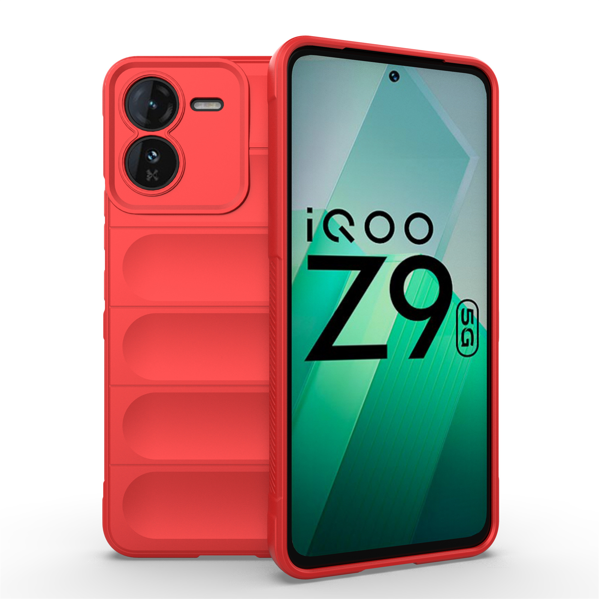 Lenuo For vivo iQOO Z9 Back Cover Phantom Shield Soft Silicone TPU Shockproof Airbag Phone Case. 