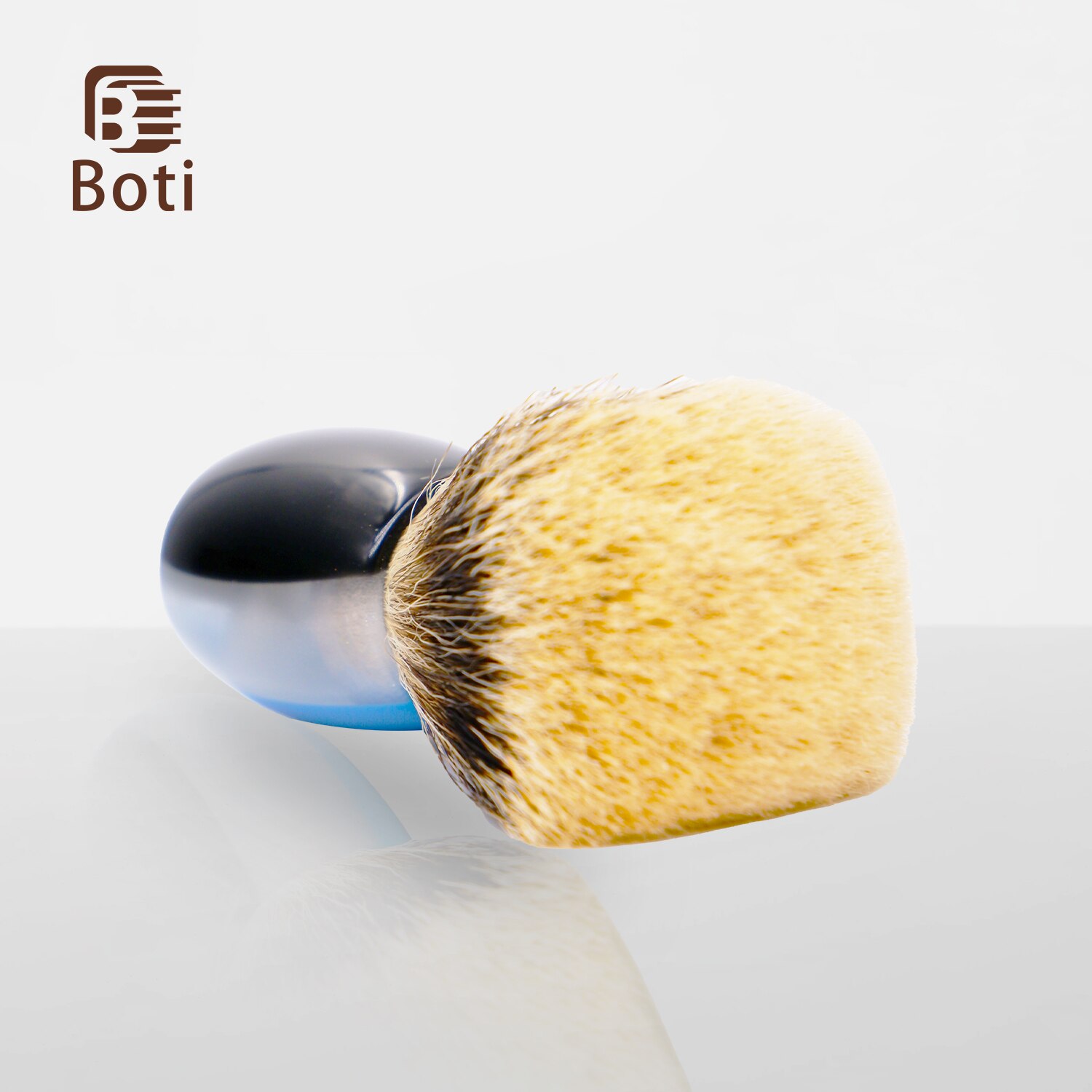 Boti Shaving Brushes Fan Captain Three Band Bdger Hair Knot with Three Patchwork Color Handle Beard Cleaning Kit. 