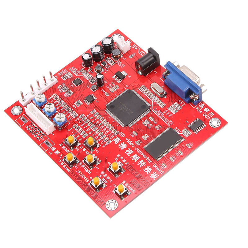 3X Arcade Game HD RGBS to VGA CVBS Arcade Board Game Video Converter for LCD CRT Monitor Game Console Accessories. 