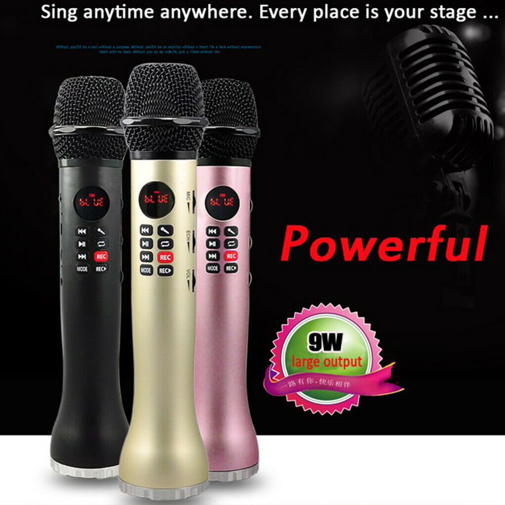 Karaoke L - 598 Bluetooth Microphone Portable Speaker 9 Watt. 