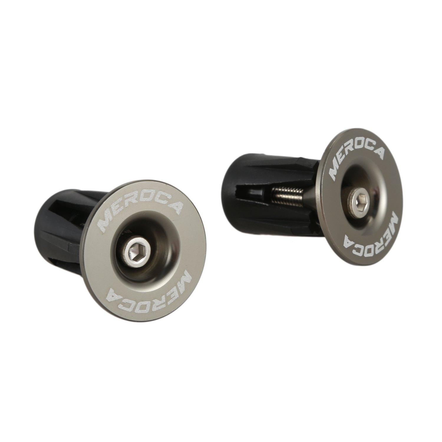 1 Pair Aluminum Bike Bicycle Handlebar Grips Cap Plug Handle Bar Caps End Plugs