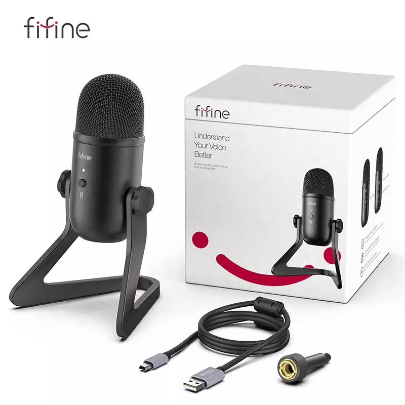 Fifine K690 USB Microphone (Official Product). 
