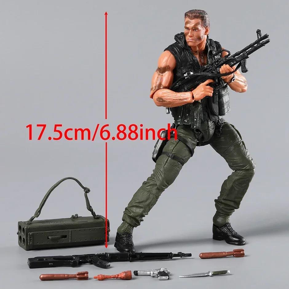 NECA Commando Schwarzenegger John Matrix Ultimate Action Figure Toy Collection Model. 