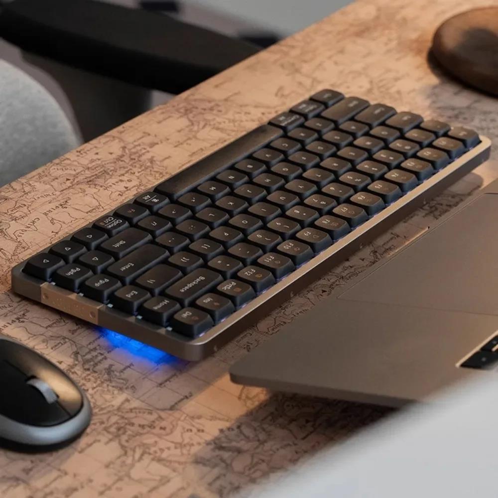Lofree Flow Series Low-Profile Wireless Mechanical Keyboard Aluminum Gasket 2-Mode Bluetooth Type-c Wired Office Portable Typing. 