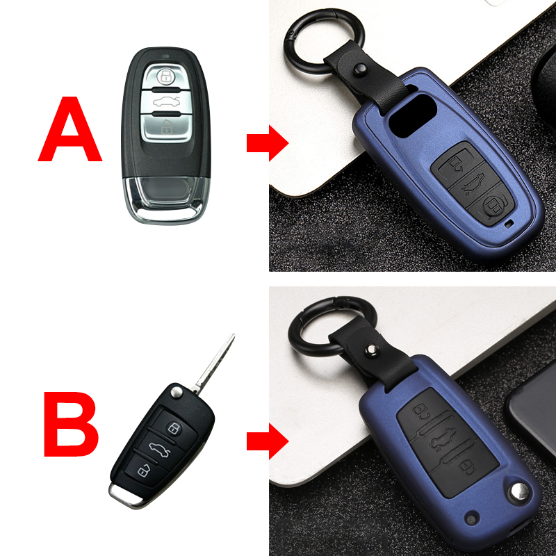 【DATA FROG Global MALL】Car Key Cover For Audi A1 A3 C5 Q3 B6 B7 A4 A6 A7 A8 Q5 Q7 S7 S8 SQ5 RS5 Accessories. 