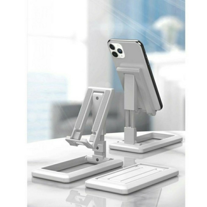 Adjustable Mobile Phone Desktop Stand Universal Metal Desktop Tablet Holder Foldable Extend Support Desk Mobile Phone Holder For Live Video, Fb Live, Watch Video - Phone Stand. 