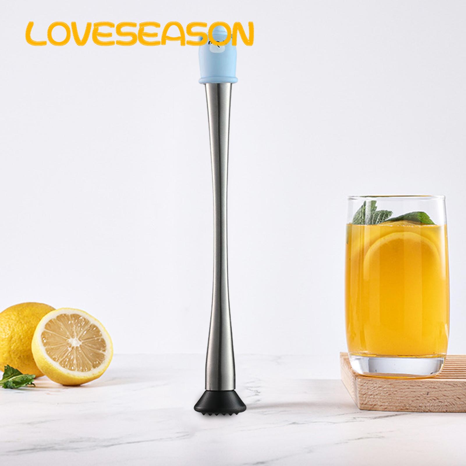 Stainless Steel Hammer 1pc Drink Stir Stick Ice Pounder Lemon Hammer Rust Resistant Comfortable Grip Stainless Steel for Crushing Ice Making Rust-proof Hammer. 
