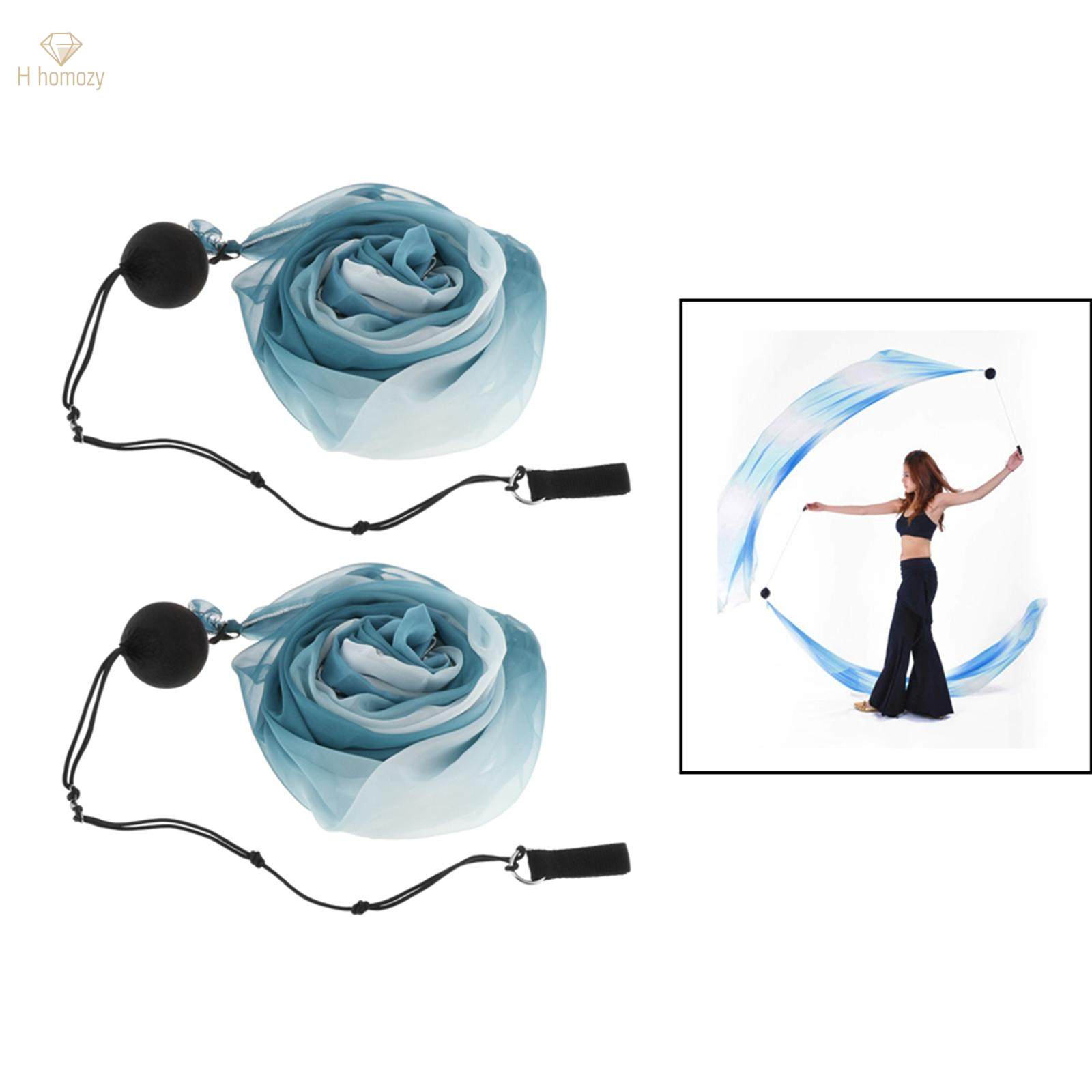 Belly Poi Streamers Silk Streamer Set Silk Streamer Poi Chain Balls for Dancing Fancy. 