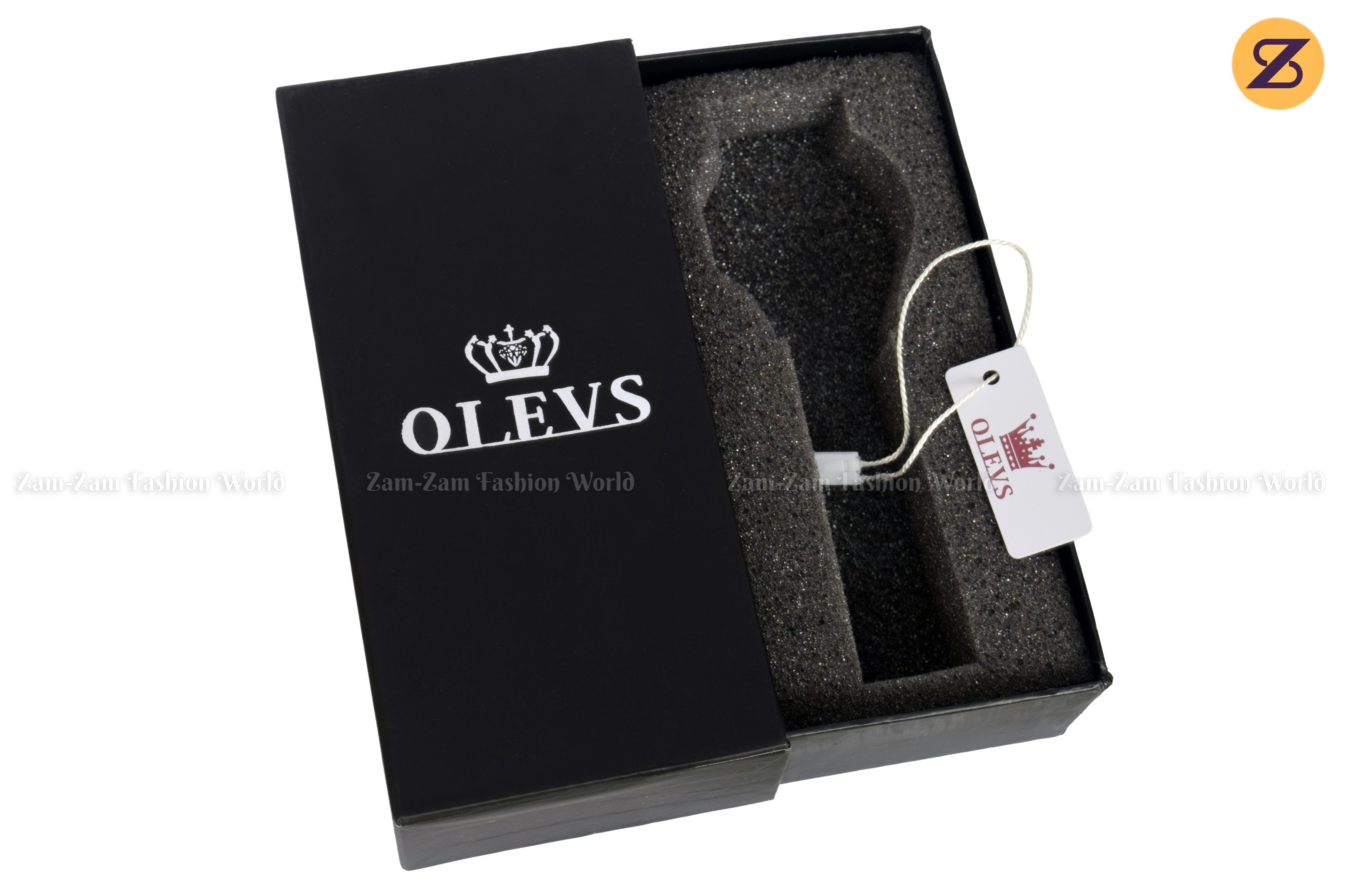 OLEVS 5535L  PU Leather Analog Wrist Watch For Men. 