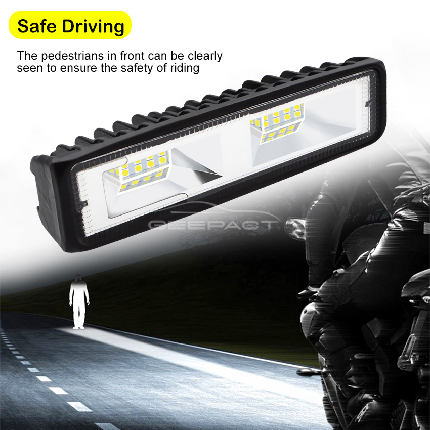 Geepact 1PCS 16 LED Car Work Light Fog Lamp Driving Lamp Spot Light Work Lamp Spot Beam Work Light Spotlight Headlight for Off  Road SUV Car Boat Truck. 
