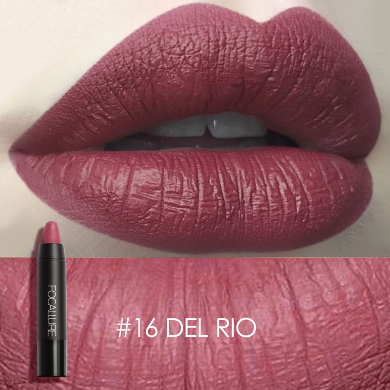 FOCALLURE Matte Lipstick Pencil Waterproof Long Lasting Lip Balm 31 Colors Velvet Lip Liner Pen Lips Makeup Women Cosmetics