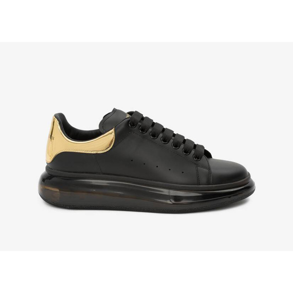 alexander mcqueen black and gold trainers