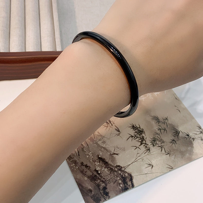 Retro Camellia Cloud Pattern Beaded Bracelet Women's Ancient Style Personalized Simple Bracelet New Chinese Style Simple Versatile Bracelet Trendy