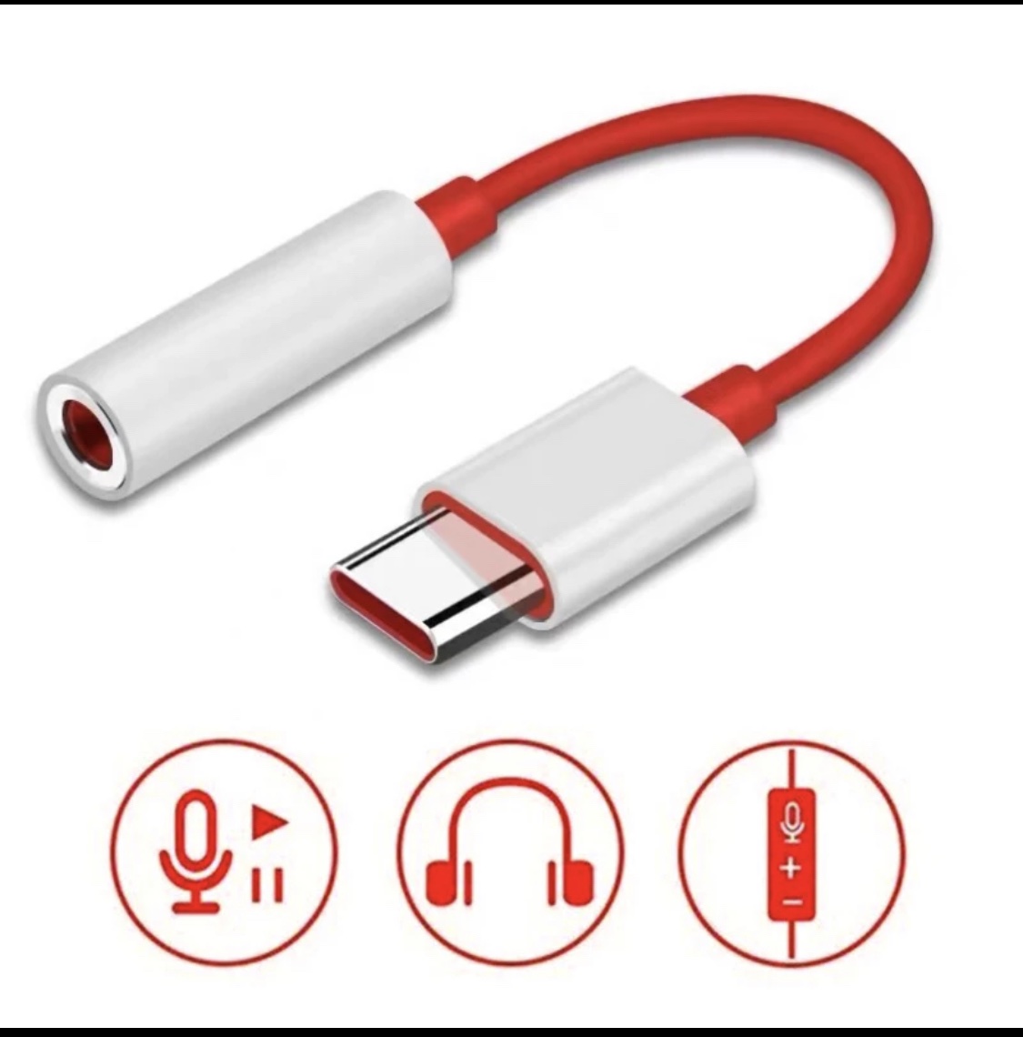 Type C to 3.5mm Aux Adapter Audio Adapter Type-C to 3.5mm Jack Headphone Type C Audio Converter Adapter. 