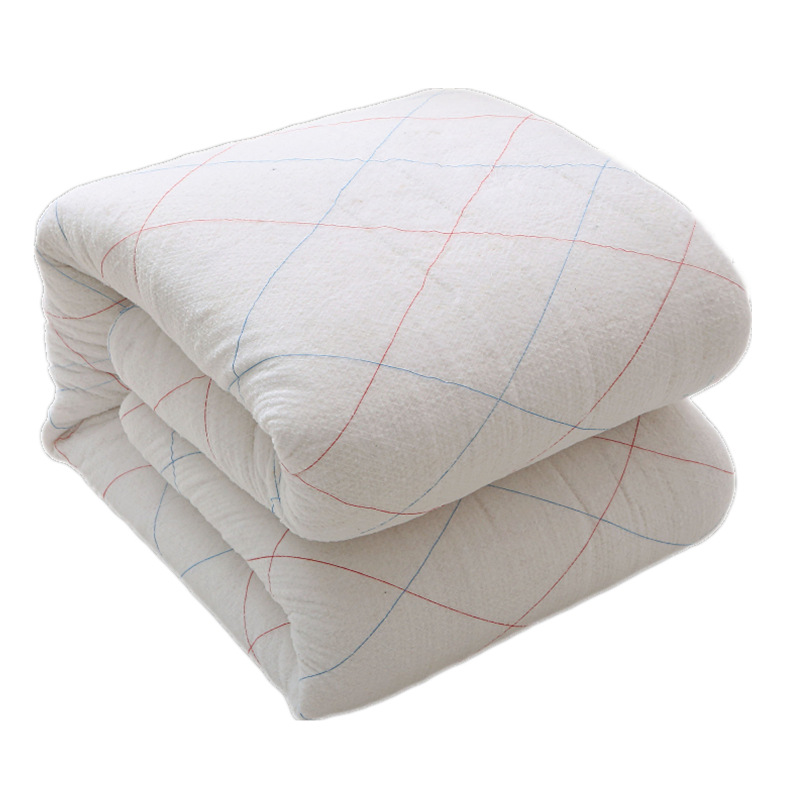 【Dormitory cotton quilt】Mattress 0.9 1.2m single double mattress 1.8m quilt mattress cotton bedding. 