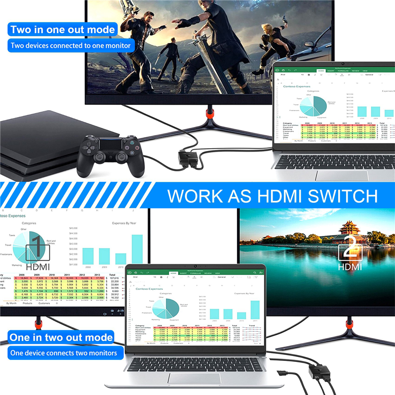 USB Switch KVM USB HUB 3.0 Switcher Selector KVM Switch. 