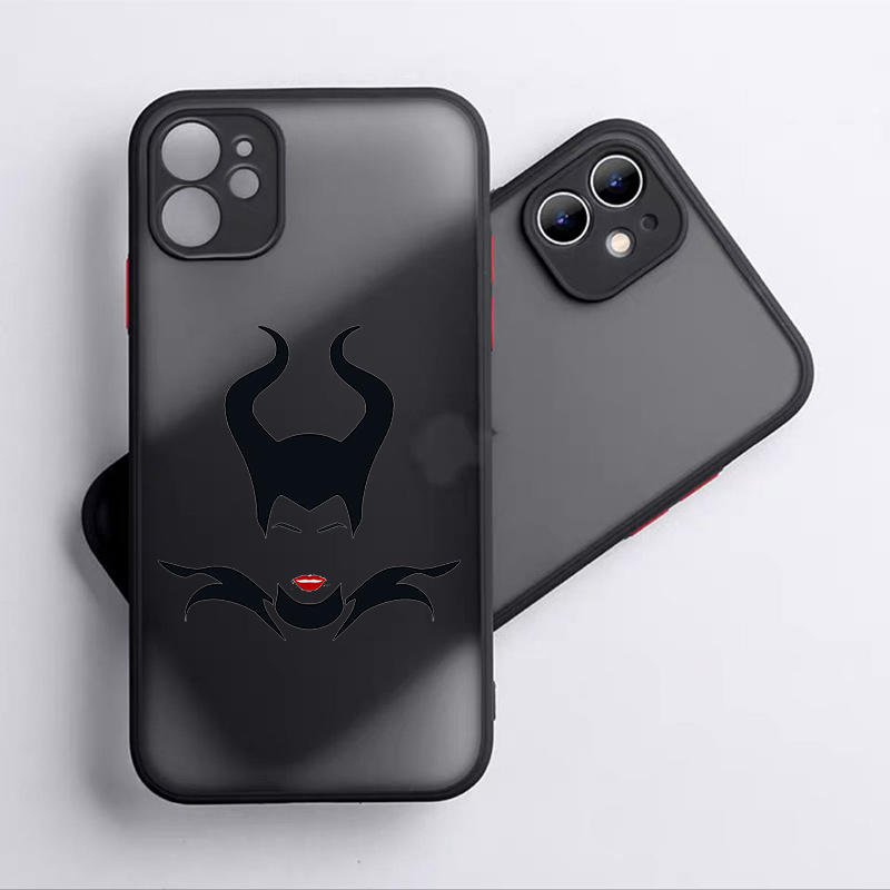 Disney Villain For Apple iPhone 15 14 13 12 Mini 11 XS happyXR X 8 7 Pro Max Plus TPU Frosted Translucent Phone Case. 