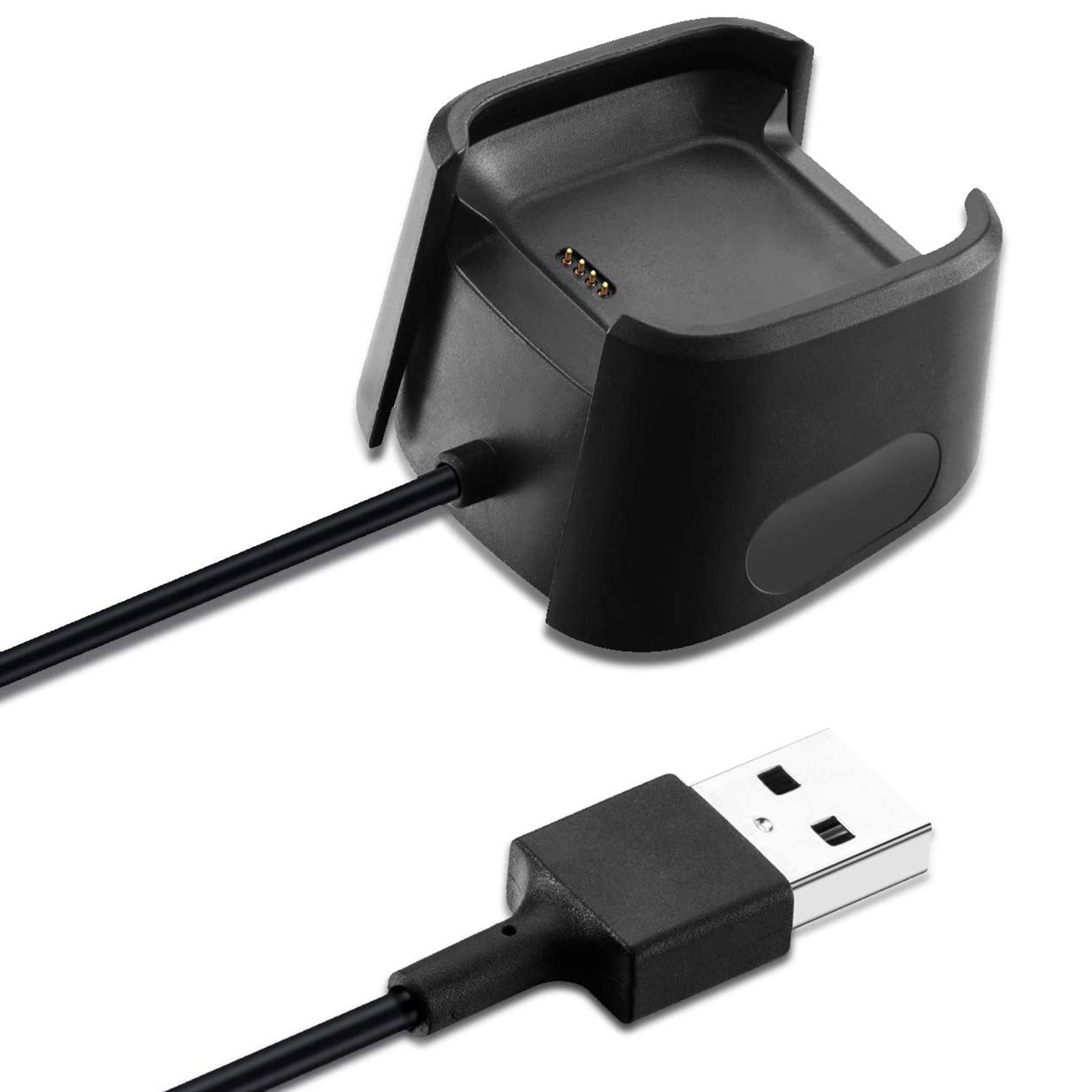 2X Charger Compatible for Fitbit Versa 2,Replacement USB Charging Cable for Versa 2 Smart Watch Accessories. 