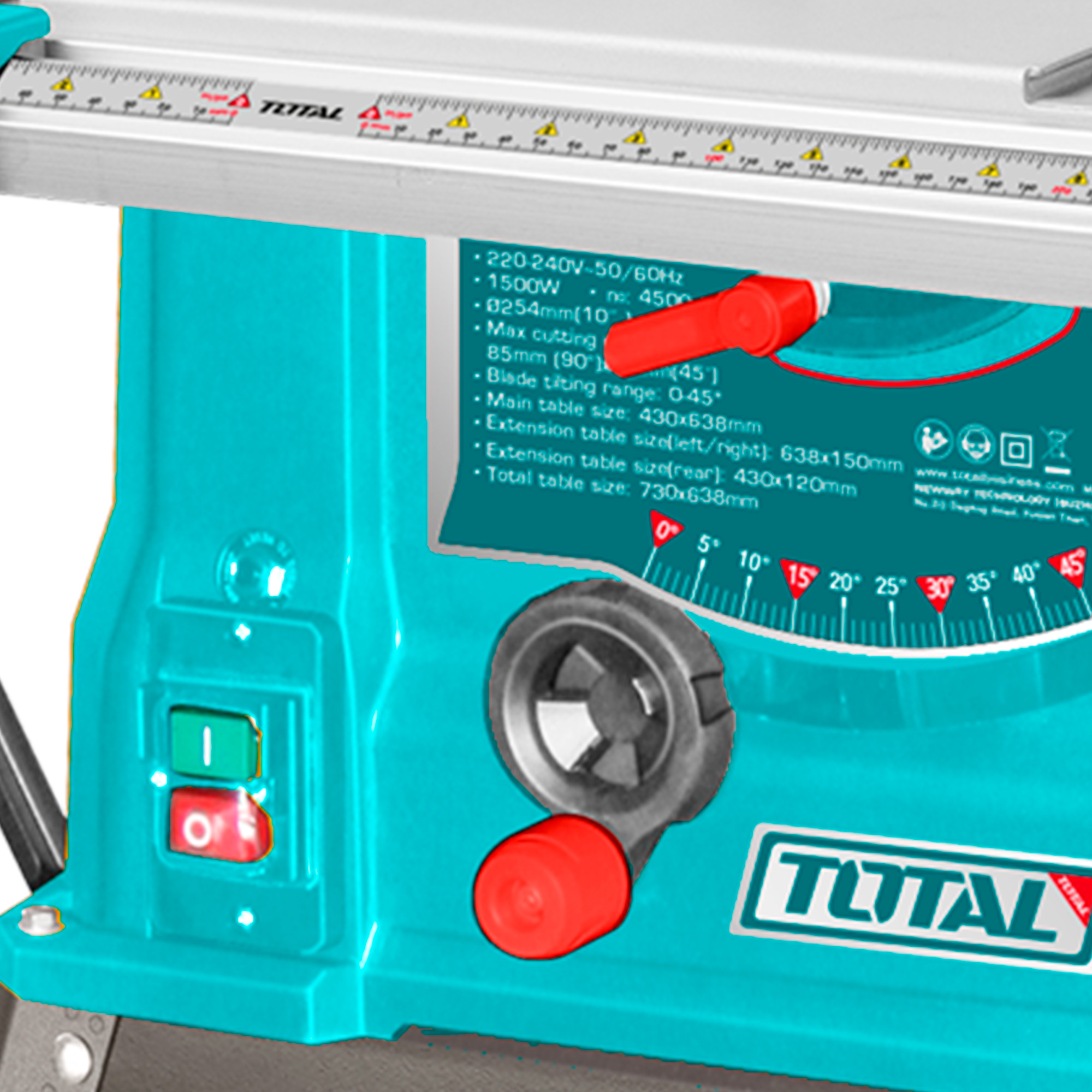 TOTAL TS5152548 Table Saw. 