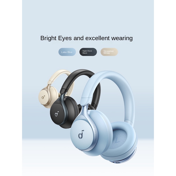 Original Anker Soundcore space one S1 new intelligent true wireless noise reduction Bluetooth headset 55H Play Time Bluetooth5.3. 