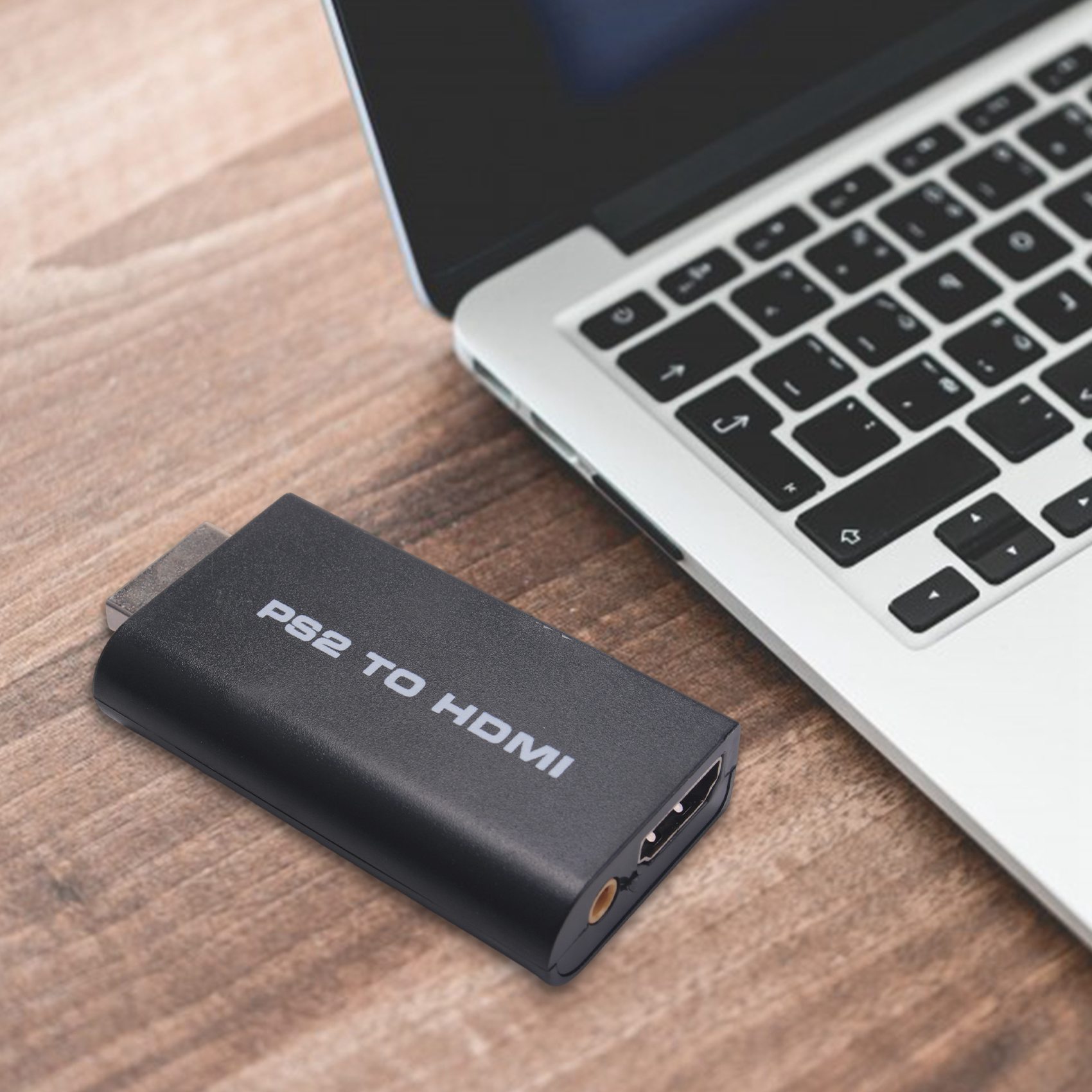 HDV-G300 480i/480p/576i Audio Video Converter Adapter with 3.5mm Audio Output Supports All PS2 Display Modes. 