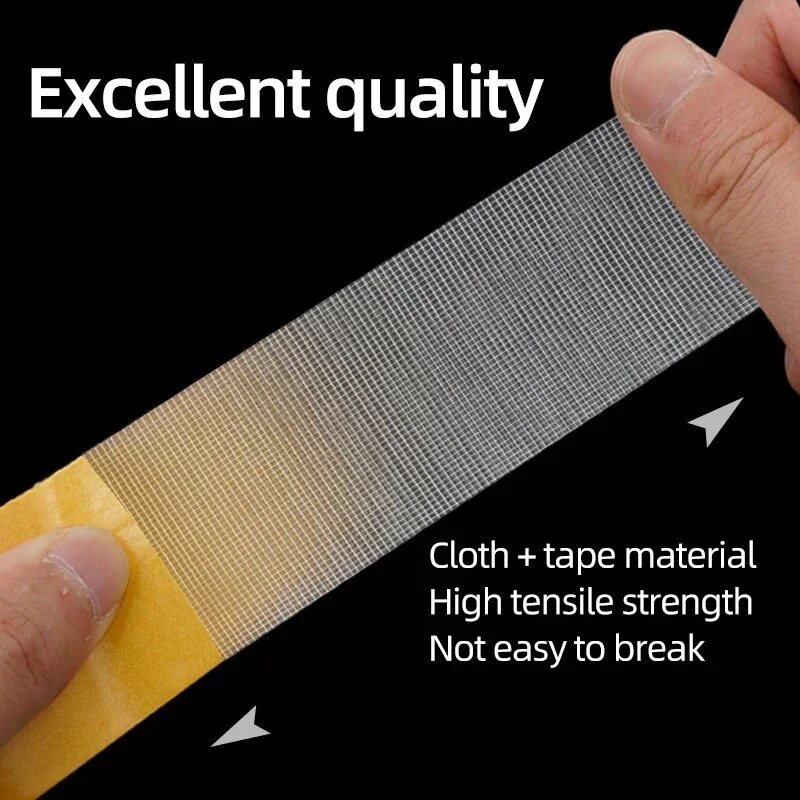 5 Meter Strong Fixation Double Sided Tape Universal High Tack Tapes with Fiberglass Mesh Heavy Duty Sticky Resistente Clear Tape. 