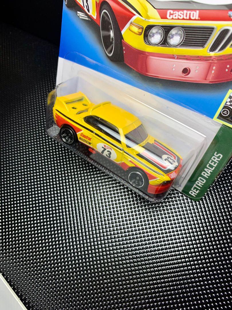 Hot Wheels 73 BMW CSL Race Car Yellow, Scale 1:64