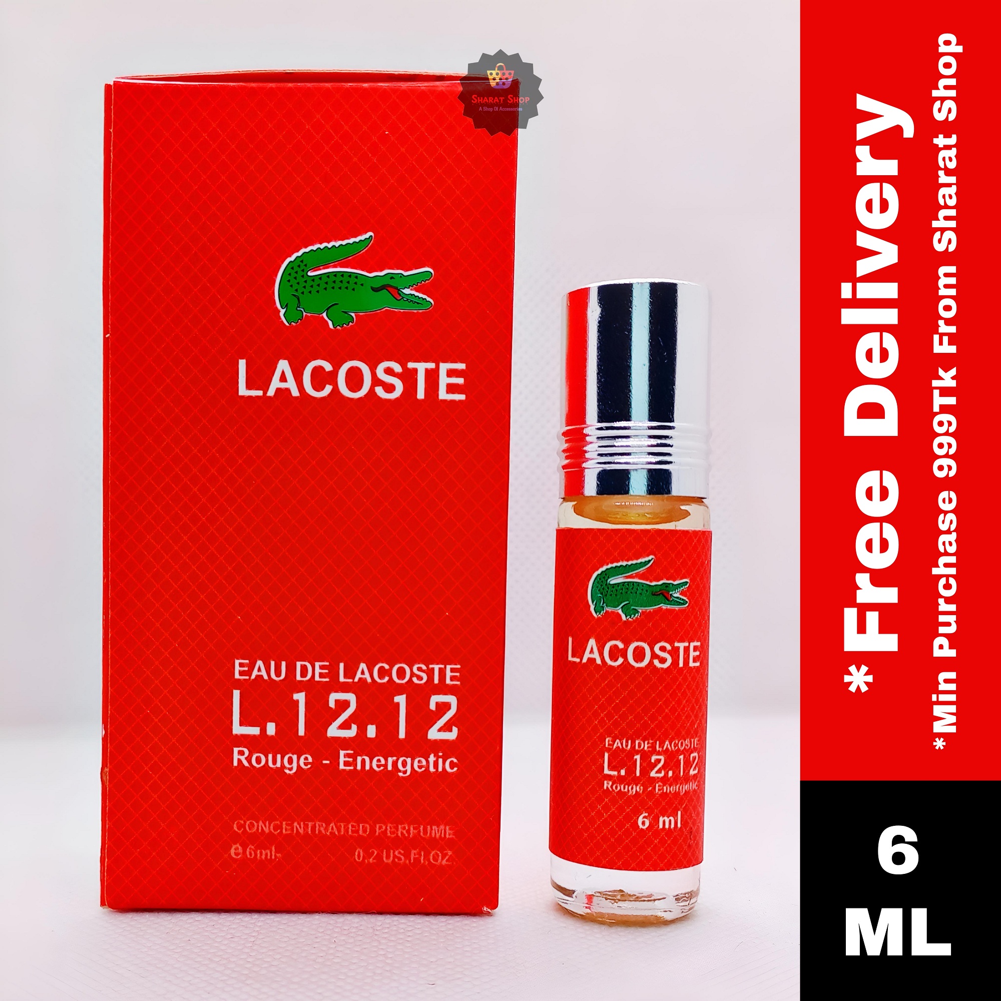 Lacoste Rouge Energetic Concentrated Perfume Oil Limited