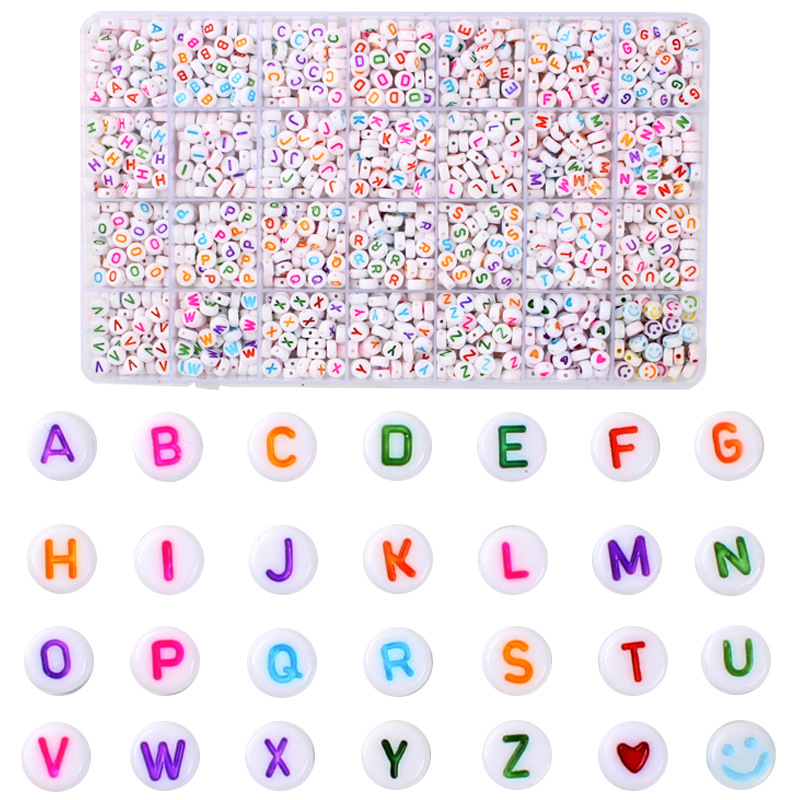 Letter pearls 28 GUI to create (colour)