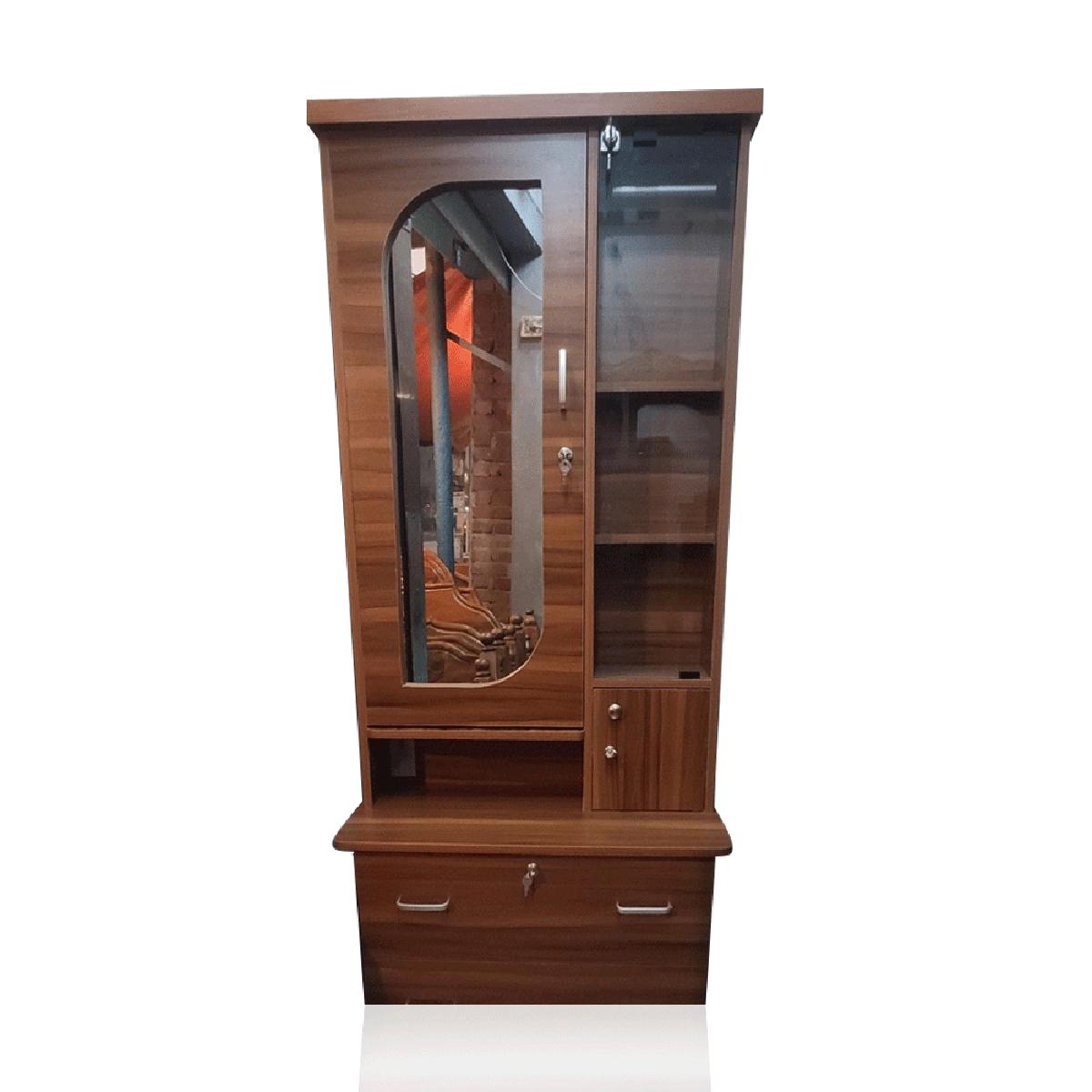 মেলামাইন বোর্ডের ড্রেসিং টেবিল-বাদামী - dressing table