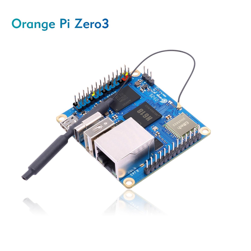 For Orange Pi Zero 3 4GB RAM Single Board Computer Allwinner H618 Chip LPDDR4 Gigabit Zero 3 4GB Development Board Parts Accessories. 