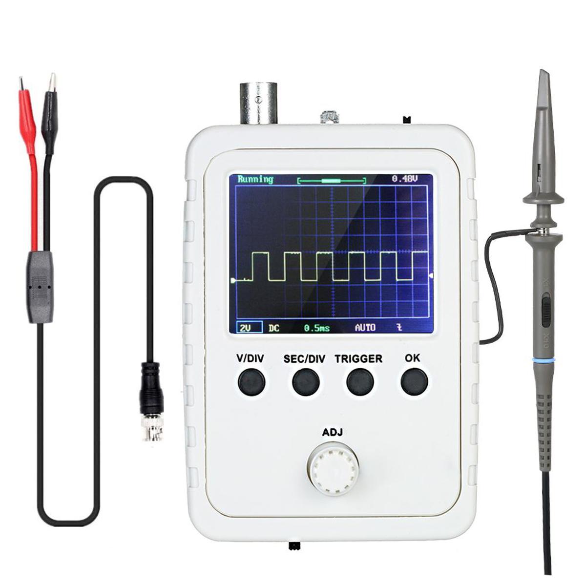 2.4" TFT Digital Oscilloscope Kit with Power Adapter and BNC-Clip Cable Probe DS0150 (Assembled Finished Machine)