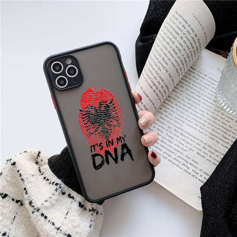 Albania Albanians Flag Phone Case matte transparent For iphone 14 11 12 13 plus mini pro max cover. 