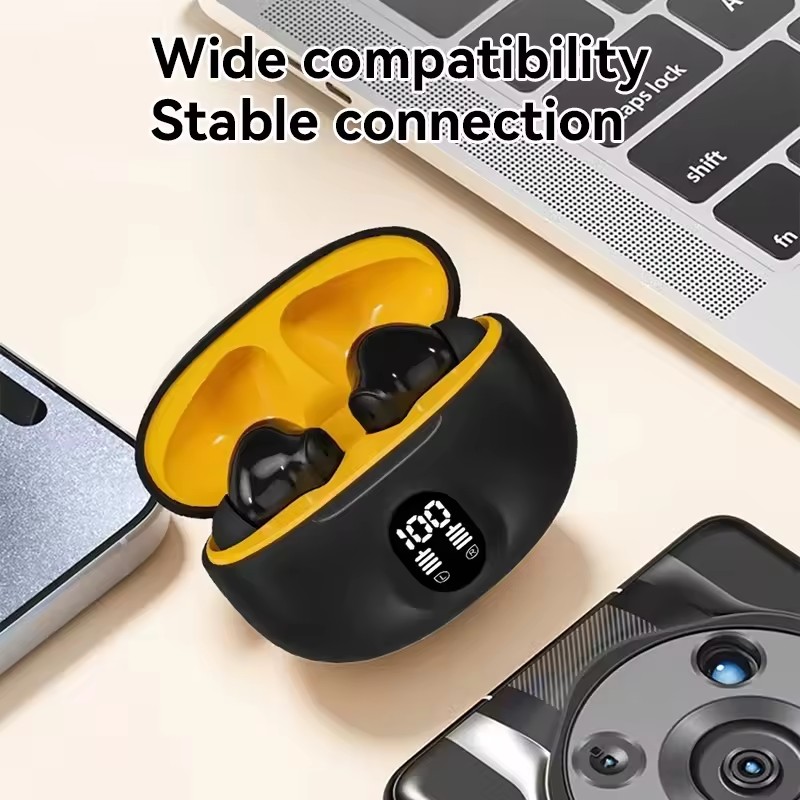 Timack® 895B TWS Wireless Earbuds Noise Canceling Waterproof Ear Buds in-Ear Stereo Headphones with LED Display Charging Case. 
