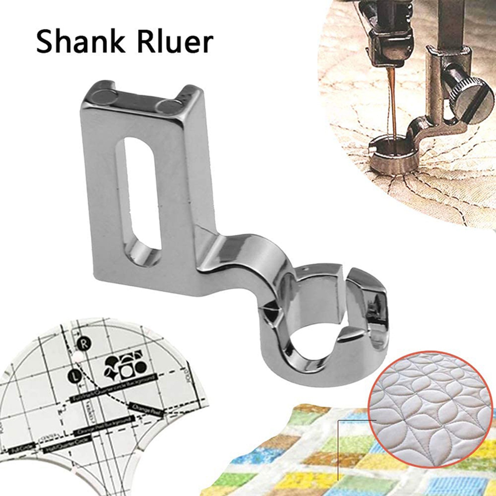 2X DIY Patchwork Maker Kit & Sewing Ruler Shank Ruler Foot Free Motion Darning for All Shank Sewing Machines. 