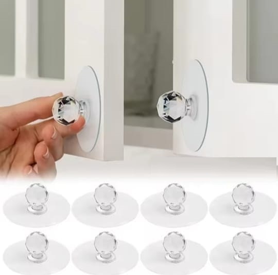 Diamond wall hook self adhesive stylish design for multipurpose use. 