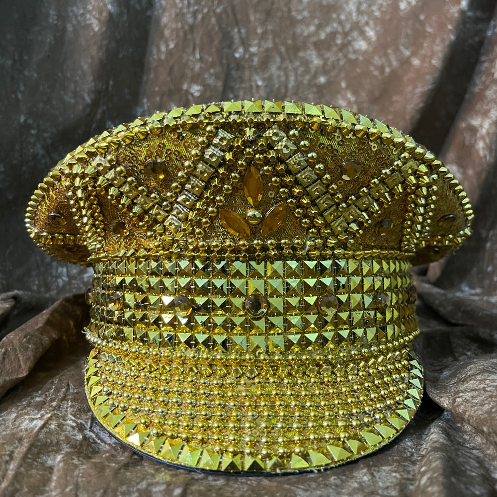 Handmade Women Steampunk Military Hat For Lady Sergeant Bridal Hat Hen Do Hat Festival Captain Birthday Part Hat Can Customize. 