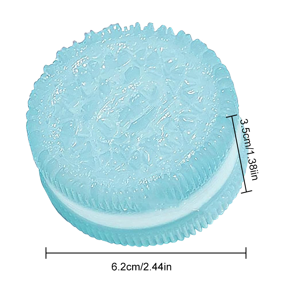 1Pc Mini Handmade Silicone Round Cookies Stress Relief Squishy Toy Mochi Taba Squishy New Fidget Toy Biscuit Pinching Toy. 
