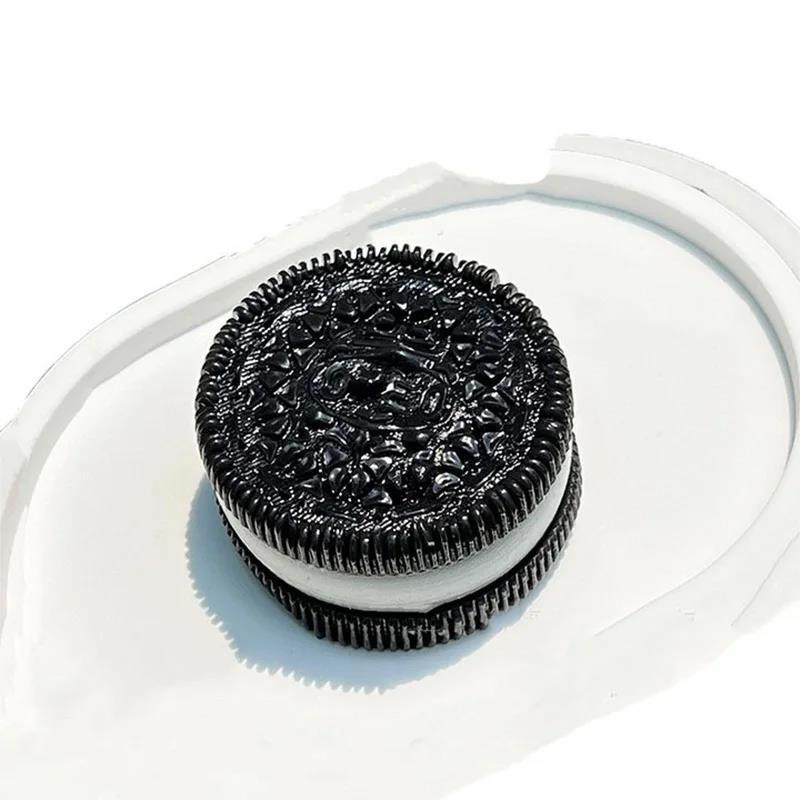 Big Oreo Squishy Table Handmade Silicone Stress Relief Squishy Toy Mochi Taba Squishy New Fidget Toy Biscuit Pinching Toy. 