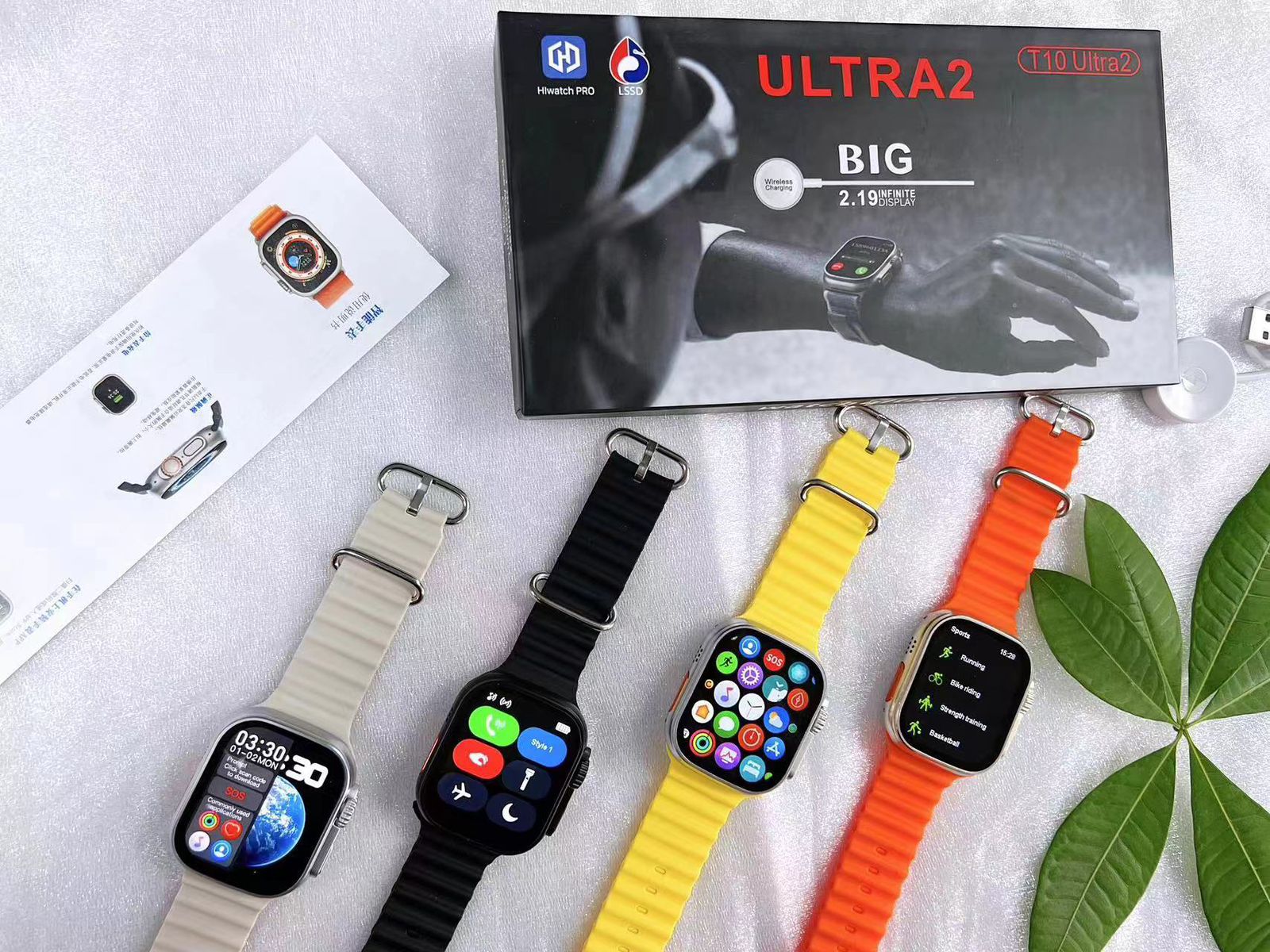 T10 Ultra 2.09 Smart Watch Original HD Screen, Bluetooth Call, Waterproof, Heart Rate & Sleep Monitor, Fitness Bracelet - Ultra Series for Android & iOS, T10 Ultra Smart Watch For Men And Women.. 