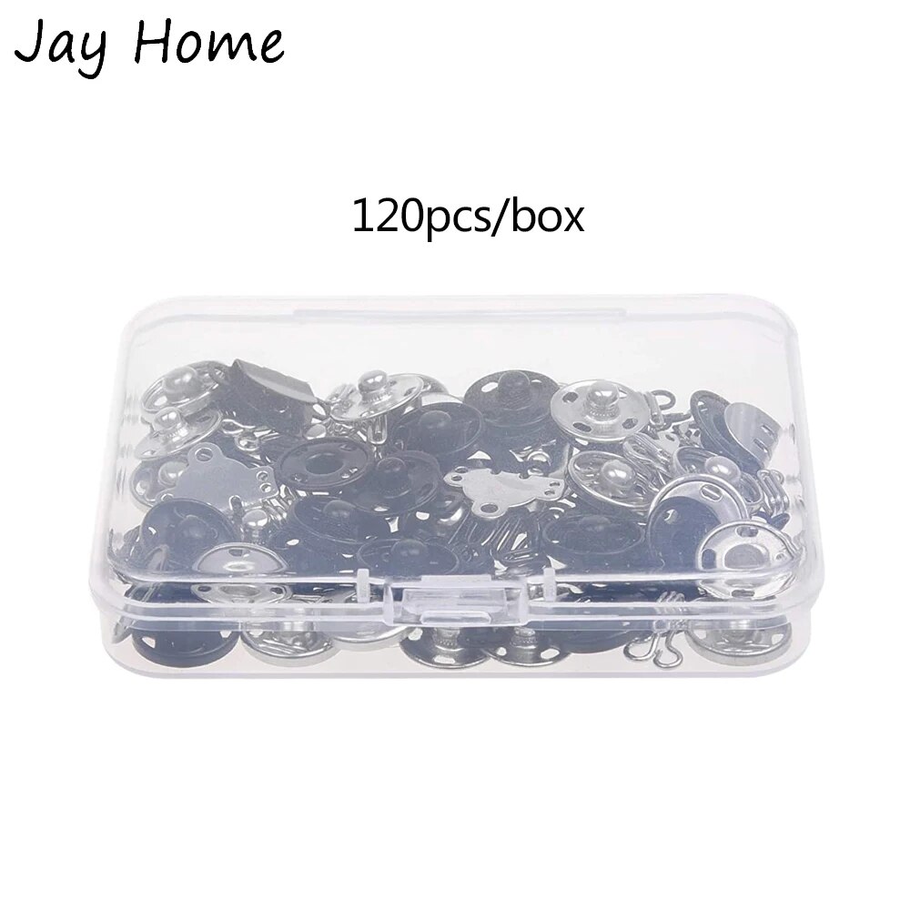 120PCS Sewing Hooks and Eyelets Set Sewing Closure Fastener Clasps Repair Sewing Hooks Hooks and Eyes Clasp for Sewing Clothes