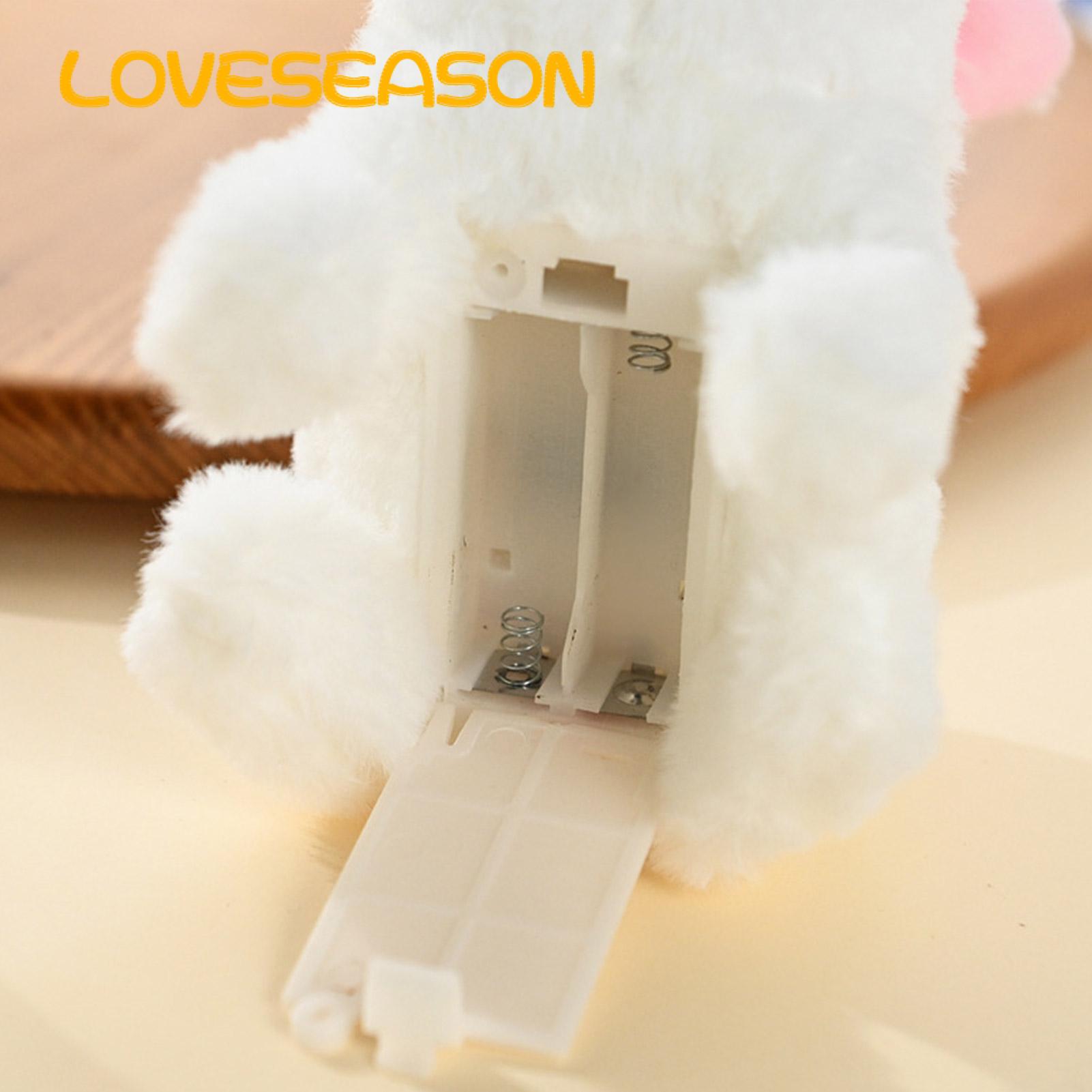 Interactive Rabbit Toy Adorable Battery-powered Electric Bunny Toy with Sound Light Perfect Walking Plush Toy for Kids Southeast Asian Buyers' Favorite. 