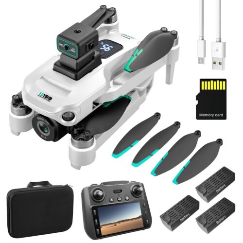 Drone G.P.S 5G Screen Remote Control 4K Dual Camera 360° Obstacle Avoidance with Built-in 5 inch Remote Display ST. 
