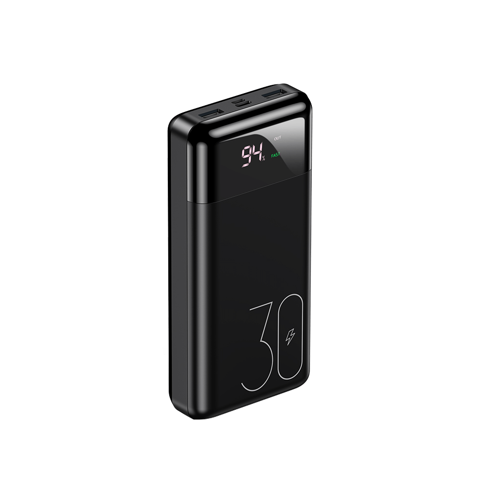 USAMS US-CD103 PB38 QC3.0+PD Fast Charge LED Power Display Power Bank 30000mAh. 